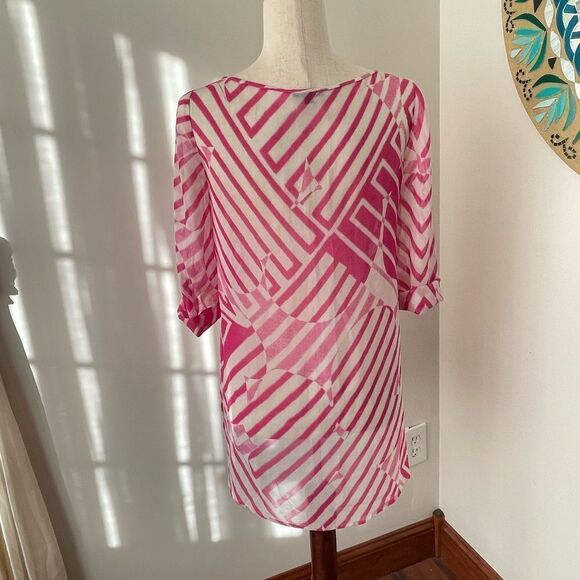 Theory 100% silk tunic top size P - Picture 9 of 10